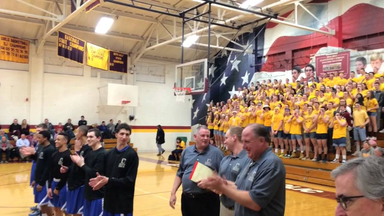 Gloucester Catholic student sections goes wild