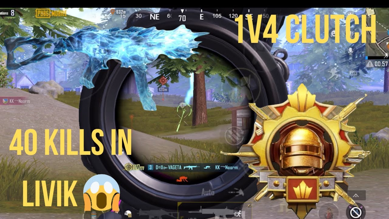 40 Kills in livik 😱| BEST GAMEPLAY | 1v4 clutch 🔥 | PUBG MOBILE 