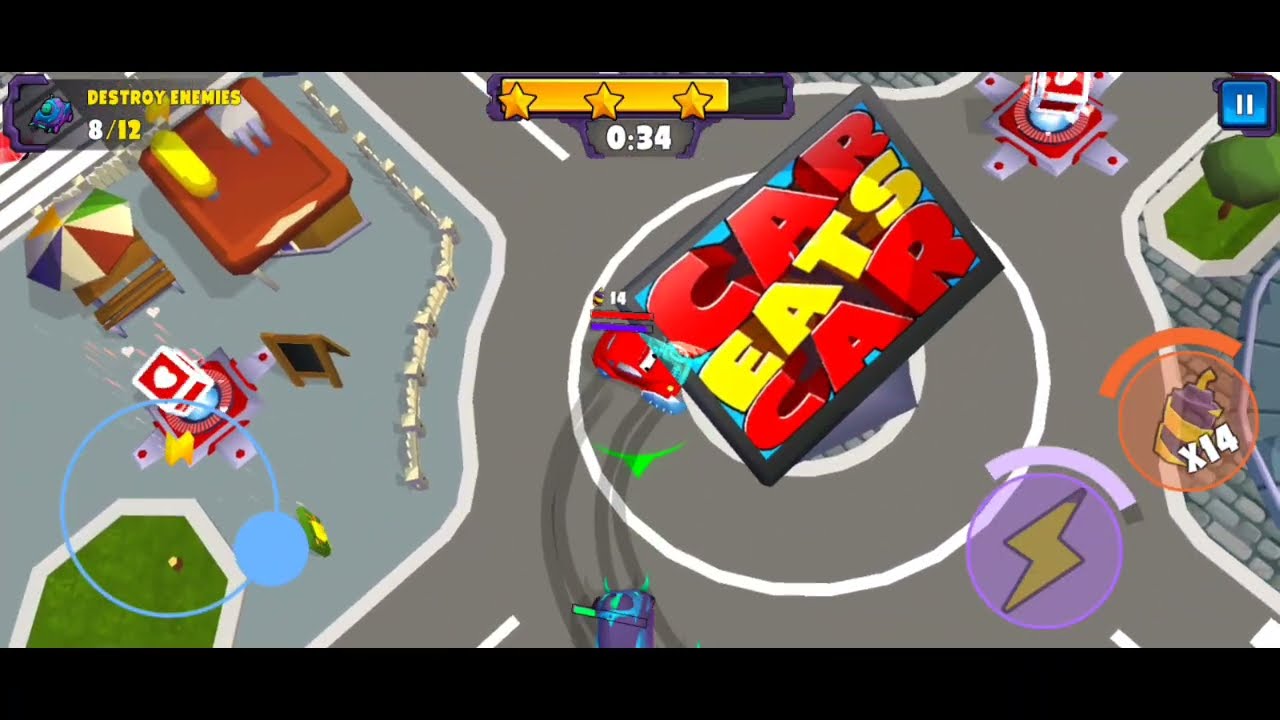 CAR EATS CAR 5 - BATTLE ARENA DESTROY 10 ENEMIES I Game Android