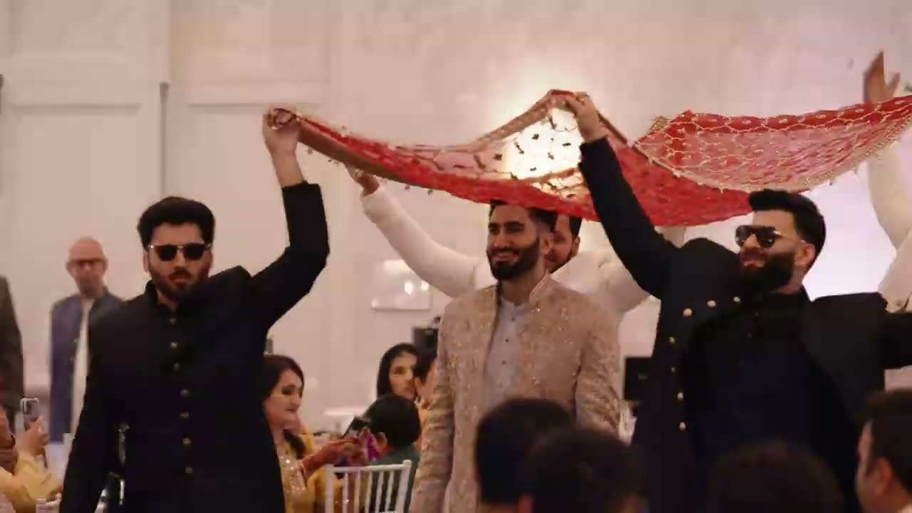 Grooms Side Entrance I Dhol, Mendhi Plates and Arham's Entrance I Pakistani Wedding I Arham and Zoya