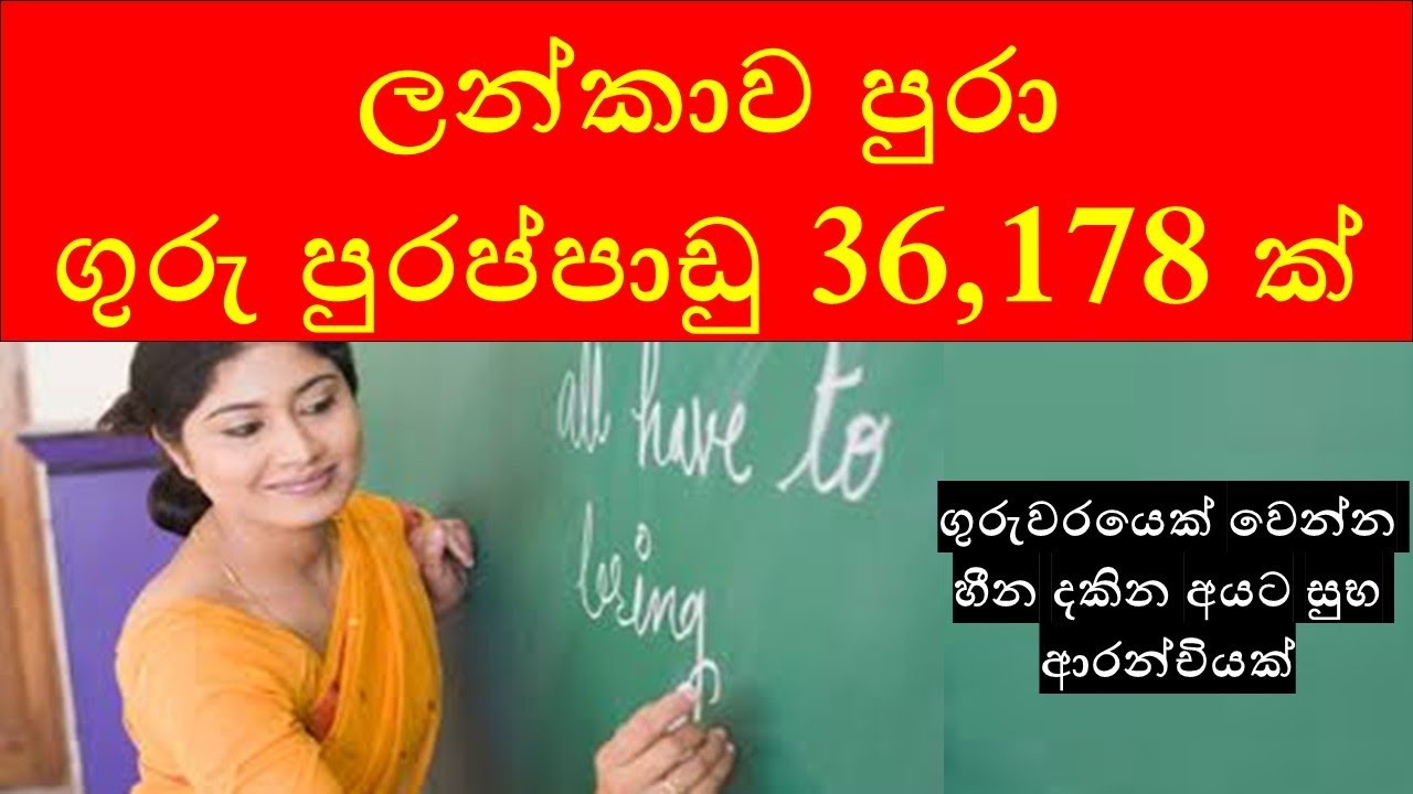 ලන්කාව පුරා ගුරු පුරප්පාඩු 36,178 ක් : 36,178 Teacher Vacancies in Sri Lanka 2025 | Province-Wise