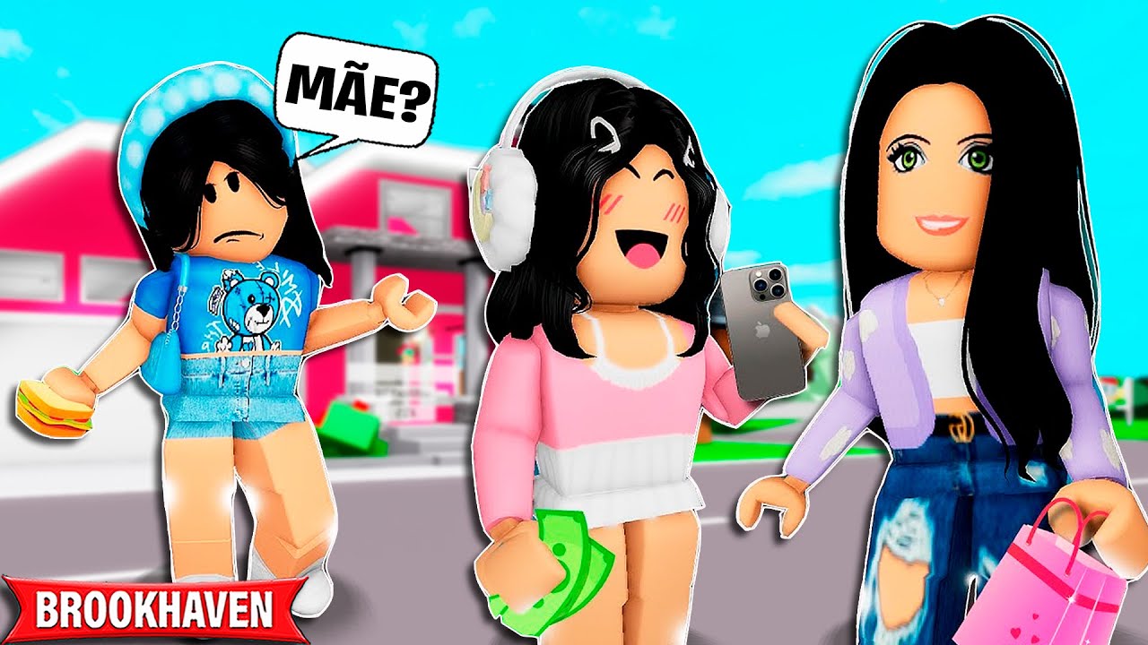 MINHA IRMÃ MAIS NOVA É MUITO MIMADA PELA MÃE | Brookhaven RP | Historias | Roblox