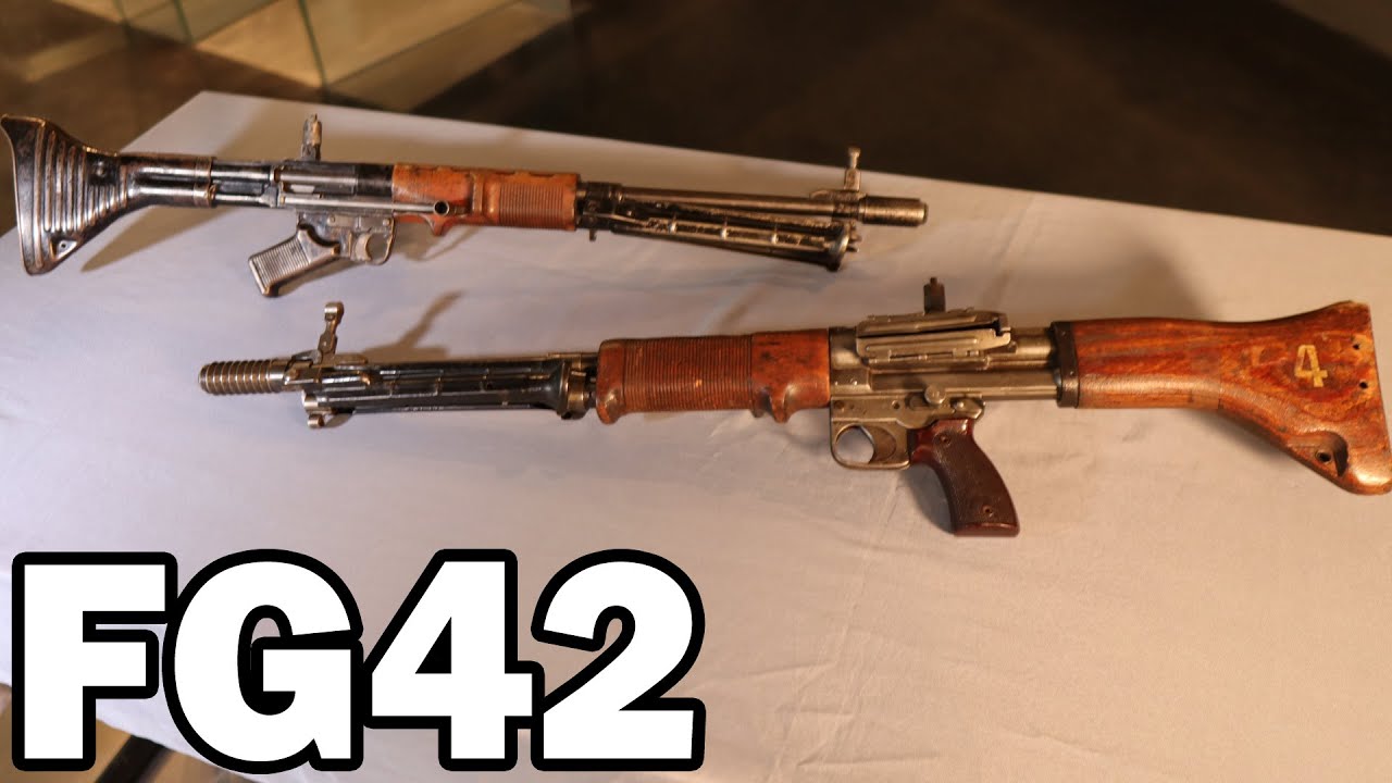 Fusil-Mitrailleur FG42 – Comparaison des Deux Grands Types de Fallschirmgewehr @Musée de l'Armée
