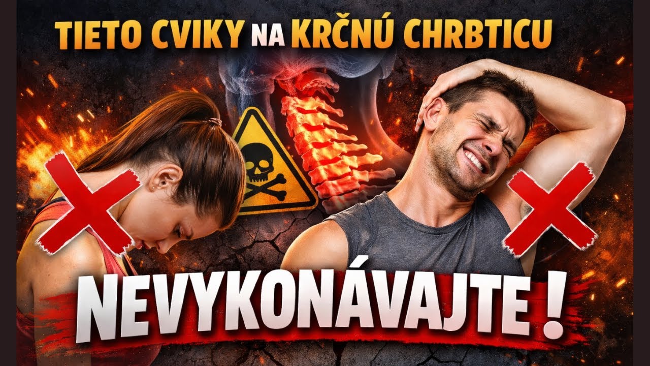 Tieto cviky na krčnú chrbticu nevykonávajte/ ukážeme si náhradu 💯