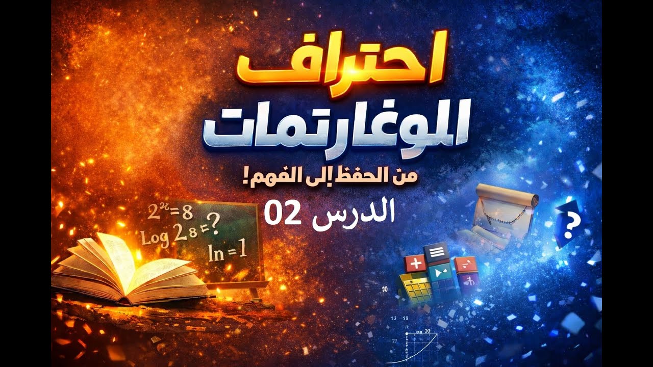 اللوغاريتمات: تحطيم أصنام الحفظ وفهم المنطق المفقود! (الدرس 02)