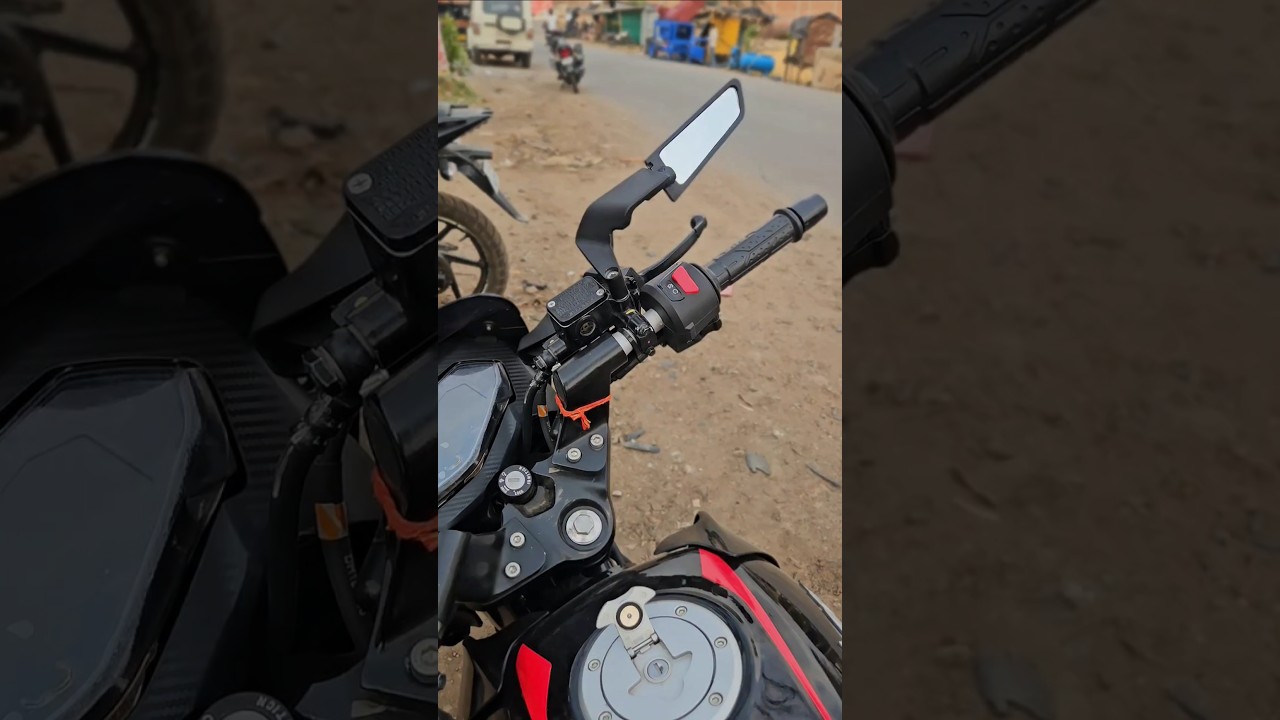 pulsar side mirror fitting #modificition #plusar