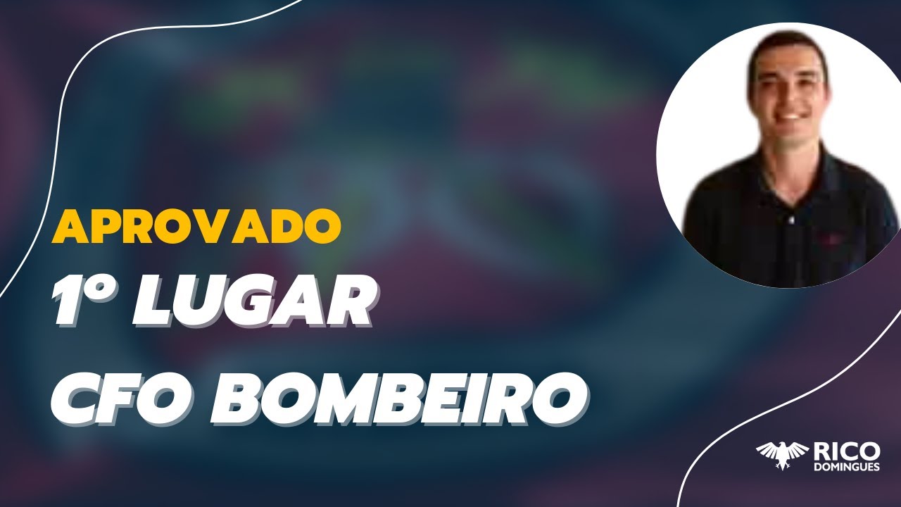 Inspire-se com o aprovado em 1º lugar no concurso CBM SC (Oficial) - Luiz