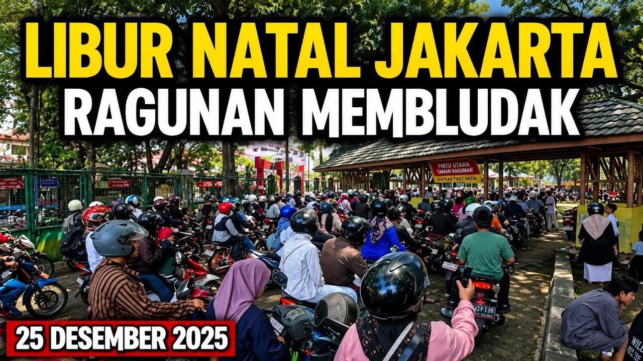 RAGUNAN JAKARTA MEMBLUDAK‼️LIBUR NATAL PENGUNJUNG TUMPAH RUAH