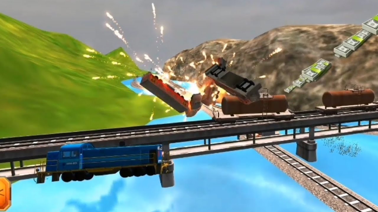 Train Games - Can a Train Jump? Fail railway accident #2