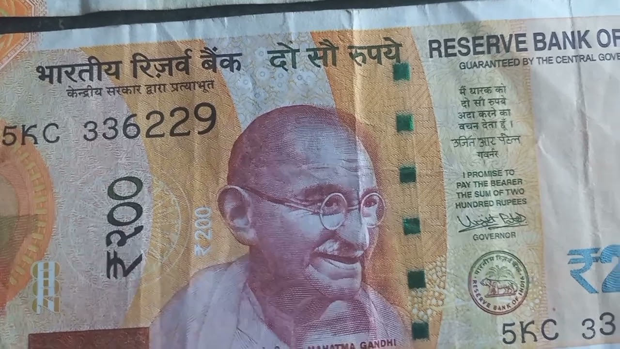 bonitos billetes de la India de 10,20,100,200