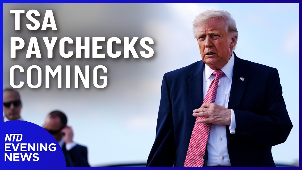 Trump Signs Memo to Pay TSA Agents; Tiger Woods Arrested After Crash | NTD Evening News (Mar. 27)