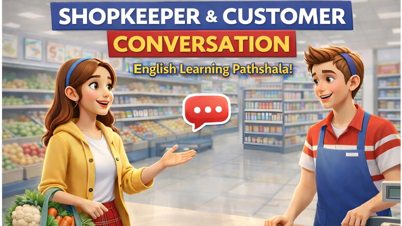 Shopkeeper and Customer Conversation in English |Daily Use English |Speak English Confidently🎧|day 6