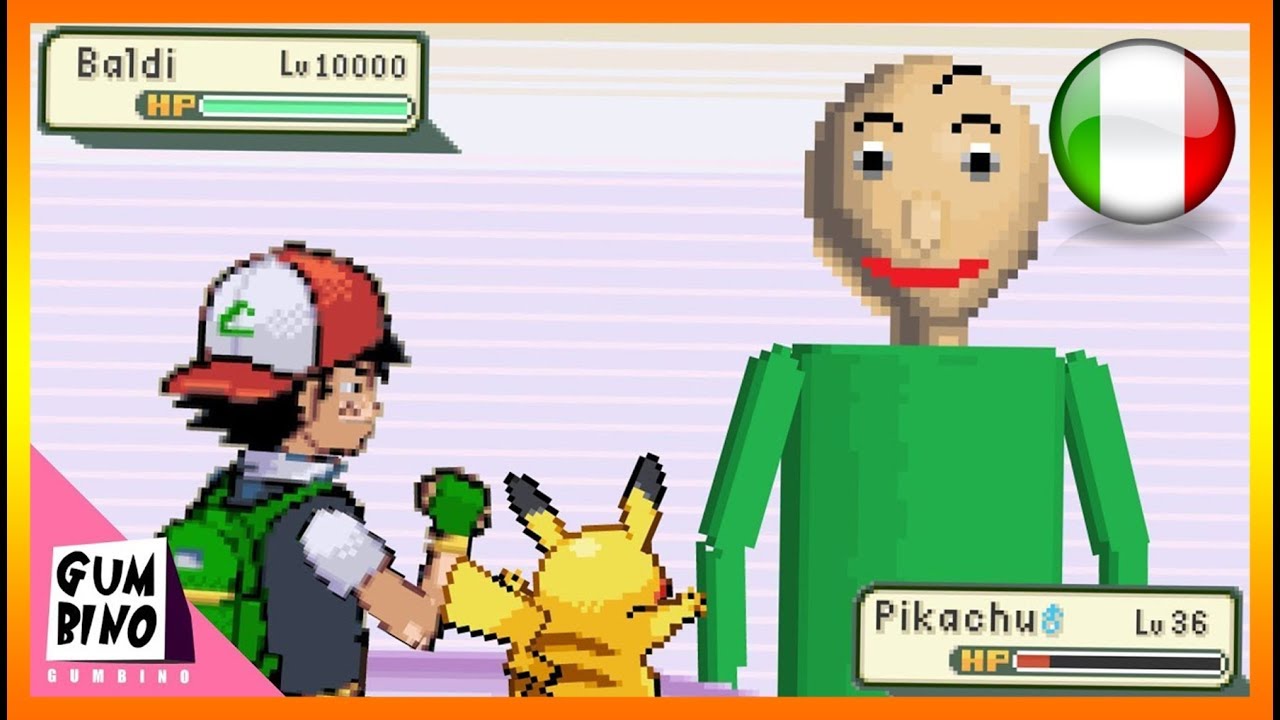 Se Baldi fosse nel mondo dei Pokémon - ASH vs BALDI | GUMBINO - DOPPIAGGIO ITA