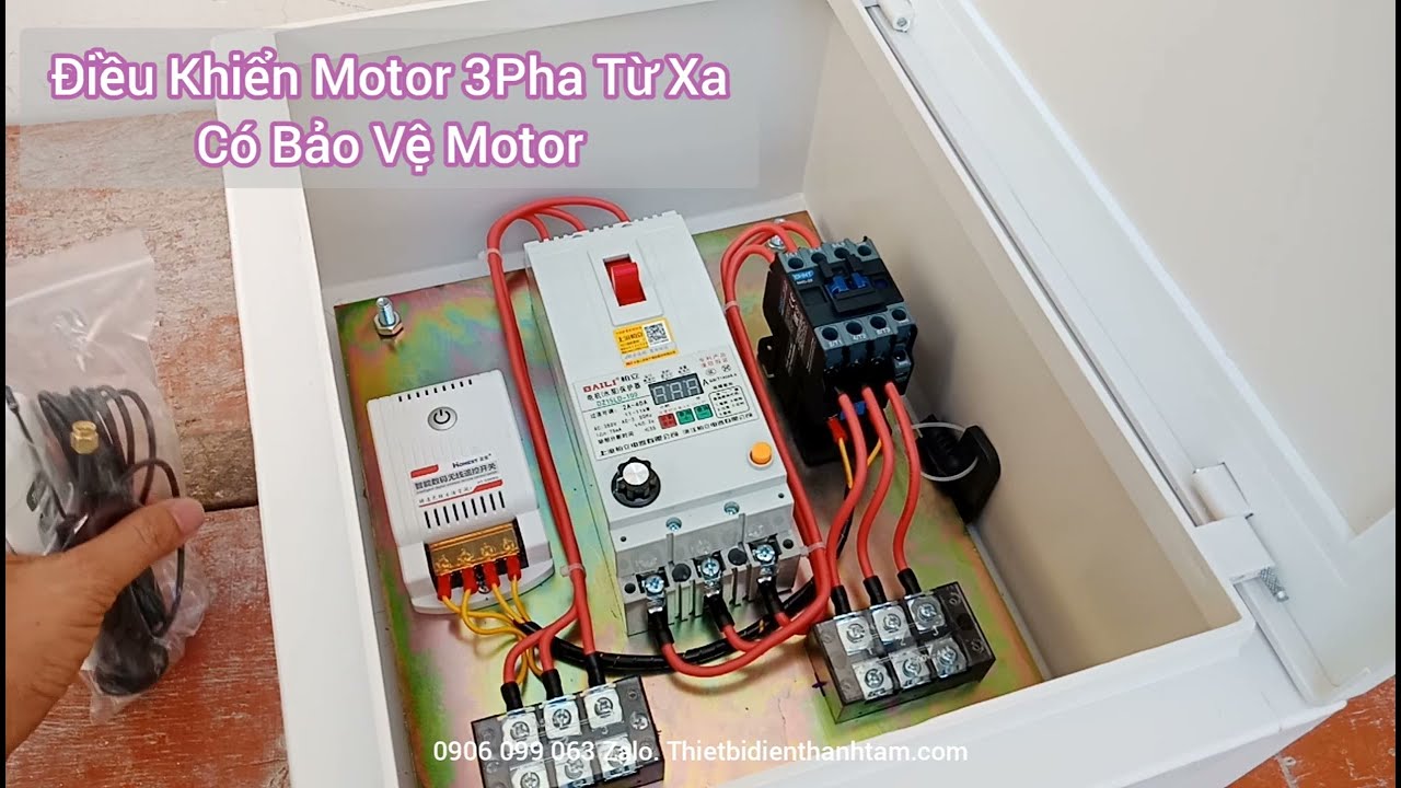 Có Gì Hay? Điều Khiển Motor 3pha Từ Xa Bằng Remote 1000m, Bảo vệ mất Pha Baili