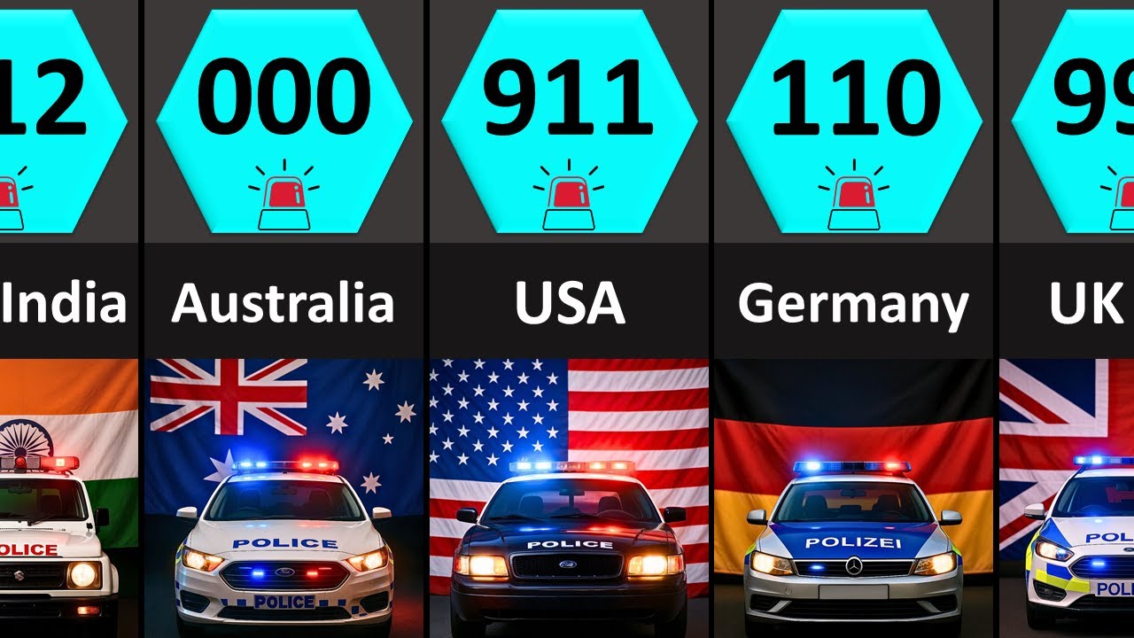 Emergency Numbers by Country | Police & Helpline Numbers