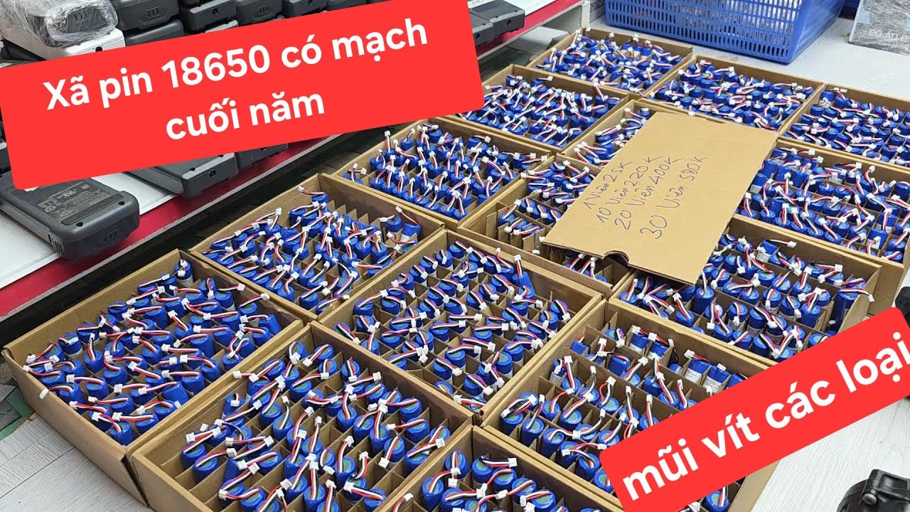 XÃ NỐT LÔ PIN CUỐI NĂM. MUA NHIỀU GIÁ RẺ. MŨI VÍT BÃI CÁC LOẠI 0378539922