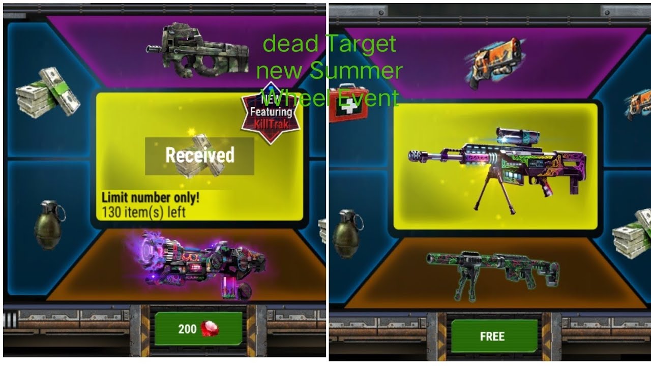 dead Target: zombie|new Summer Wheel Event | new weapon skins|