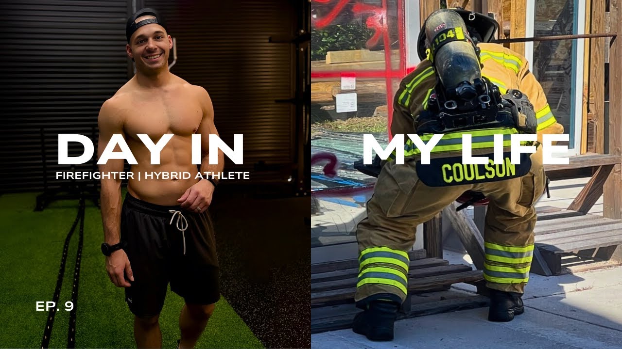 FIREFIGHTER DAY IN THE LIFE | Hybrid Athlete: Pre-Shift, Tempo Run, Therapy + Recovery