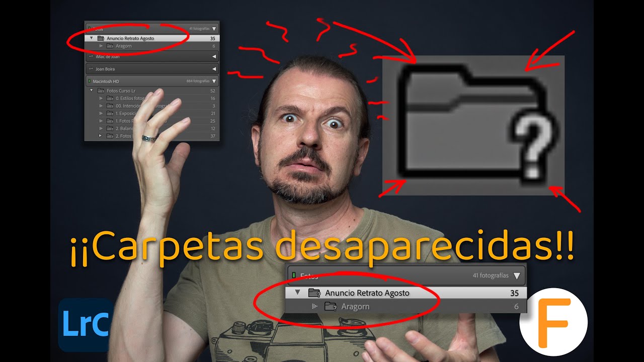 Carpetas de fotos desaparecidas en Lightroom