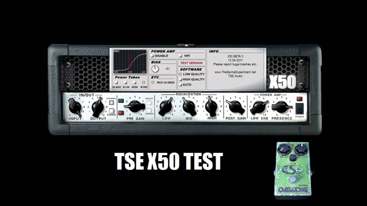 TSE X50 AMP TEST