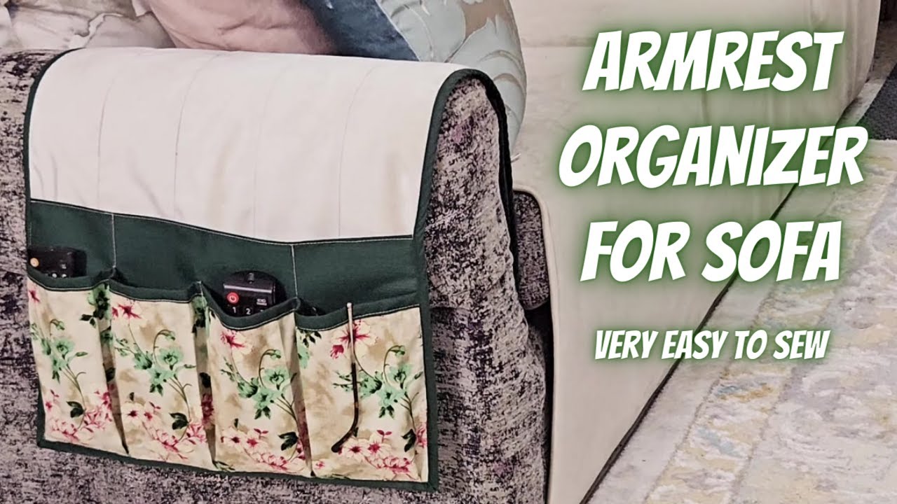 DIY Armrest Organizer For Sofa Or Bed (Sell or Gift!) - Easy Sewing Tutorial