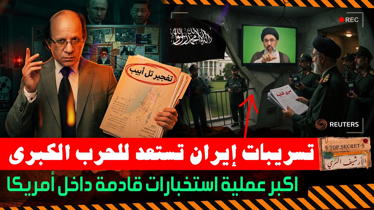 كشف أخطر شبكة تجسس ايرانيه في أمريكا |وتقارير صينيه تكشف موعد الحــرب الكبرى بعد تفجير البث الفضائي!