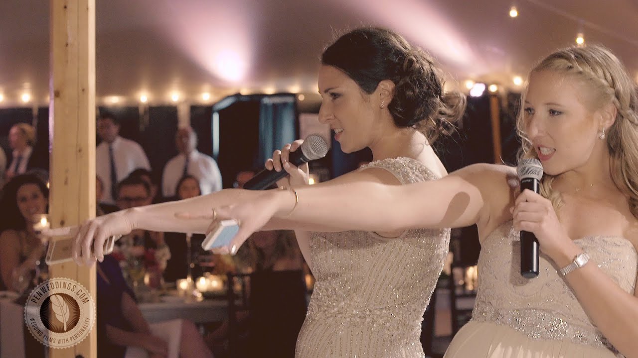 Best wedding speech EVER!!  Bridesmaids mashup hilarious wedding toast