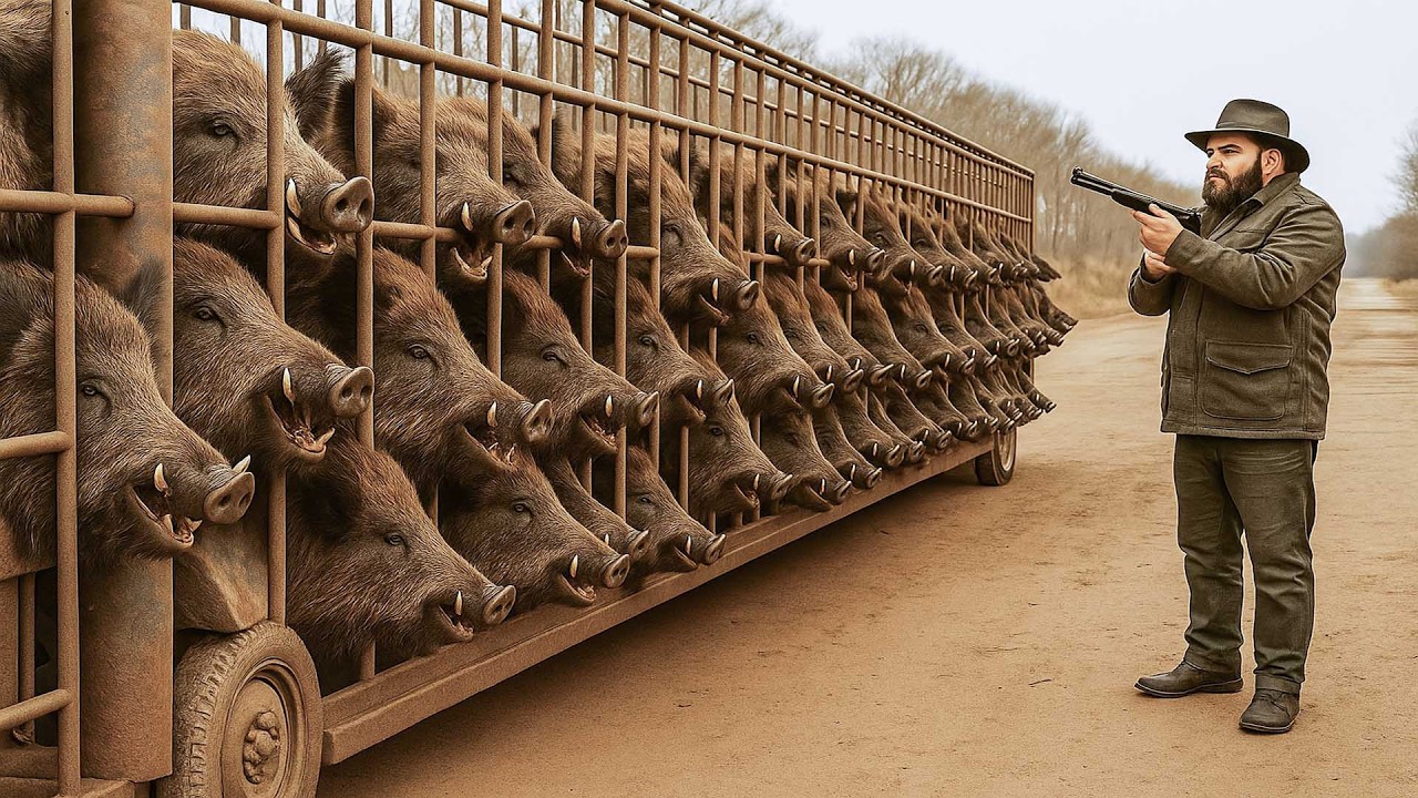 Wie Millionen riesiger Wildschweine bei der gr&ouml;&szlig;ten Jagd der US-Geschichte gefangen wurden!