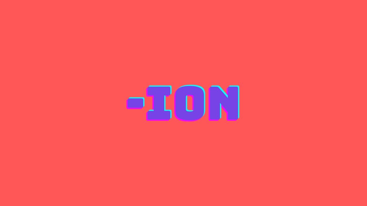 English | Suffixes | -ion?