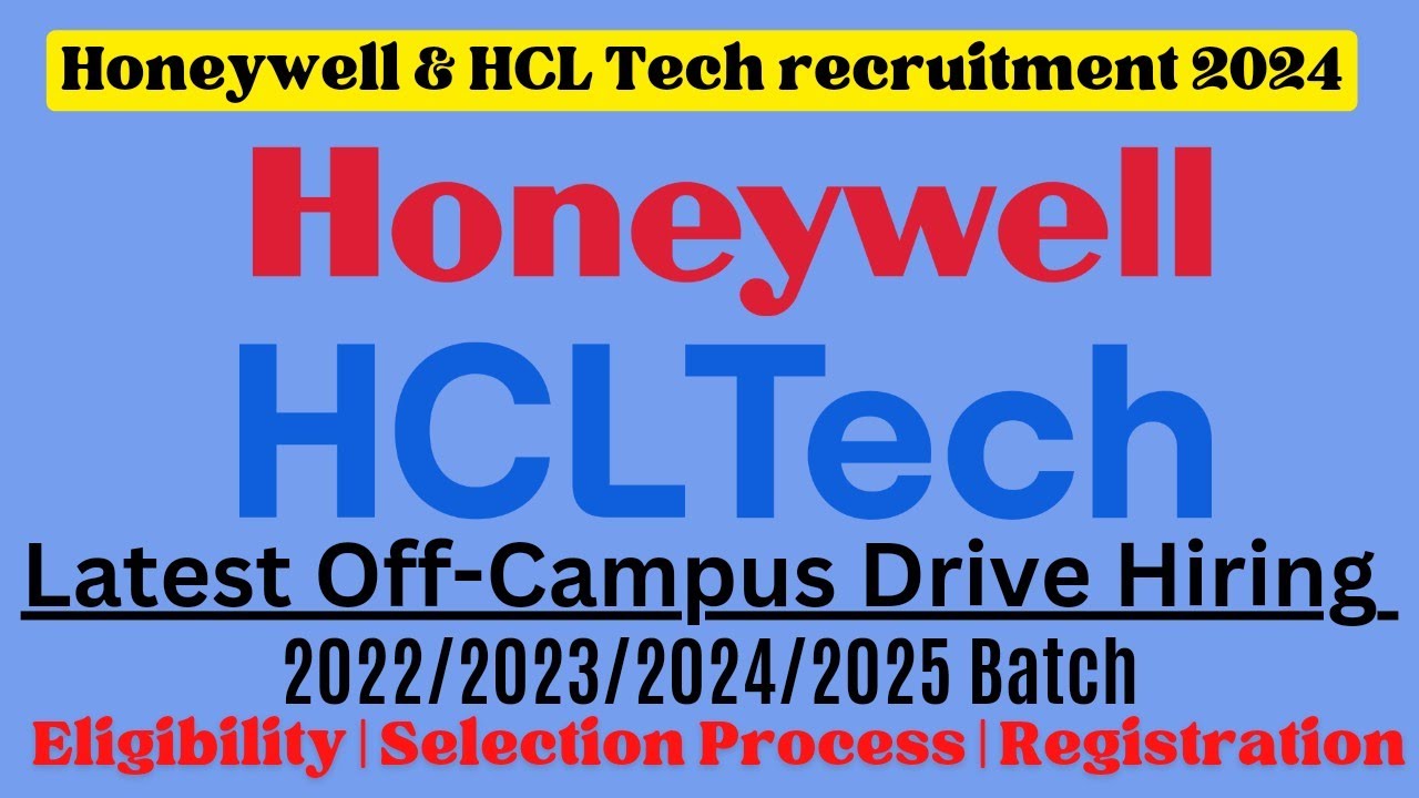 Honeywell off campus drive for 2023/2024/2025 batch |Latest Internship for Freshers| Jobs 2024