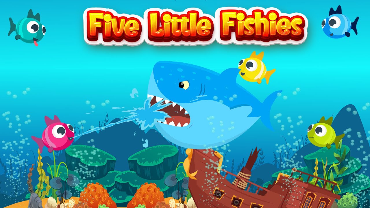 Five Little Fishies - SING SONG KIDS funny educational children's songs, nursery rhymes, lullabies