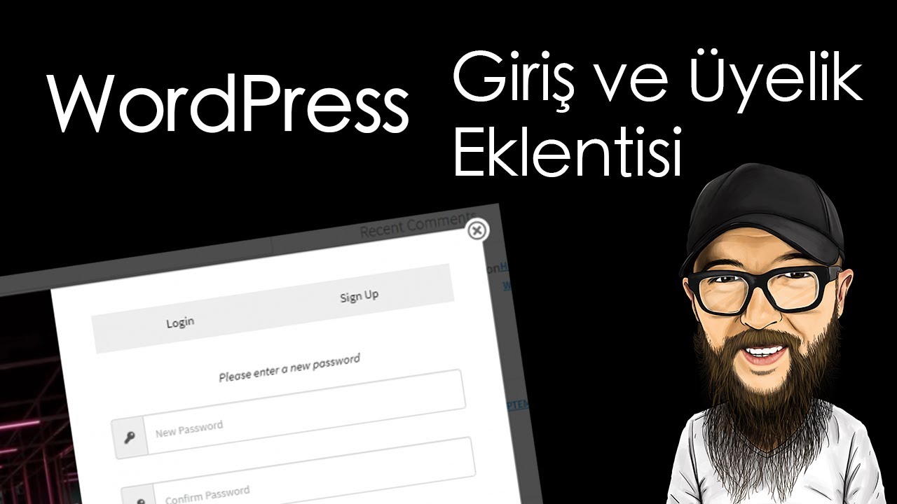 WordPress Giriş ve Kayıt Ol Formu - #wordpress Dersleri
