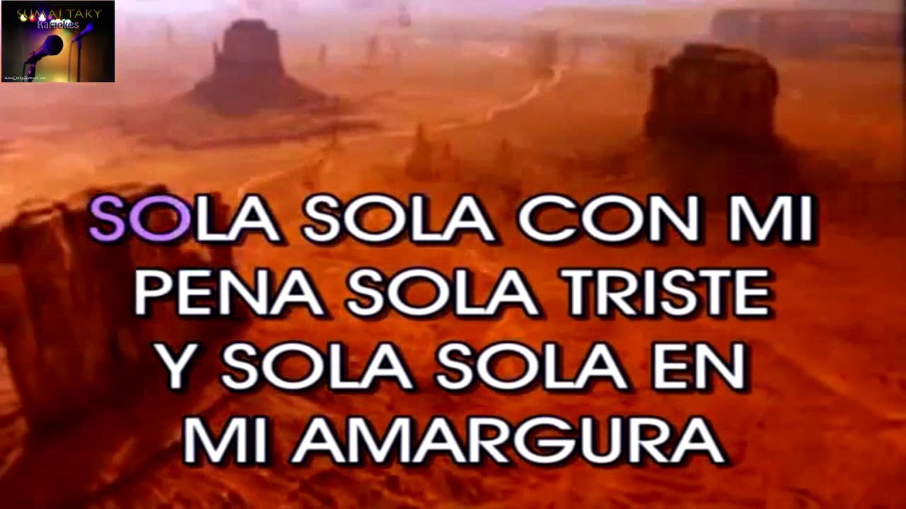 Sola Diana Navarro karaoke
