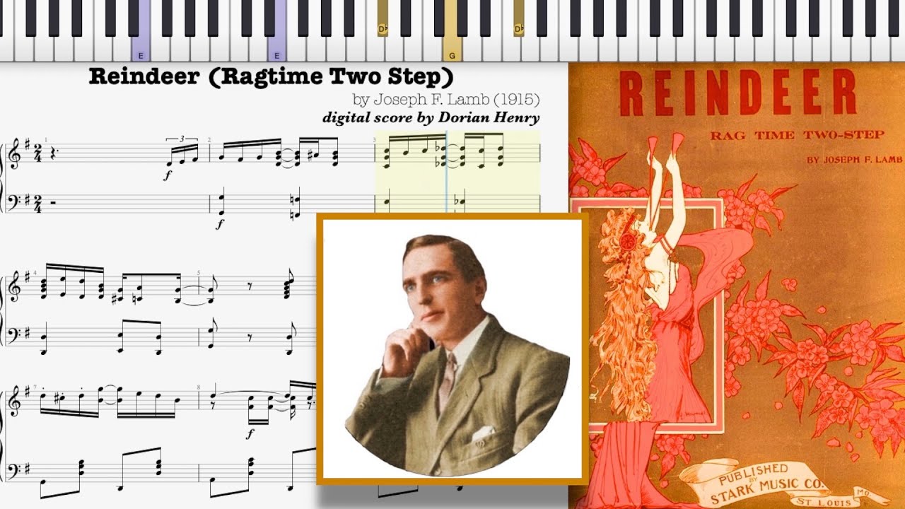 Reindeer Rag by Joseph Lamb (1915, Ragtime piano)
