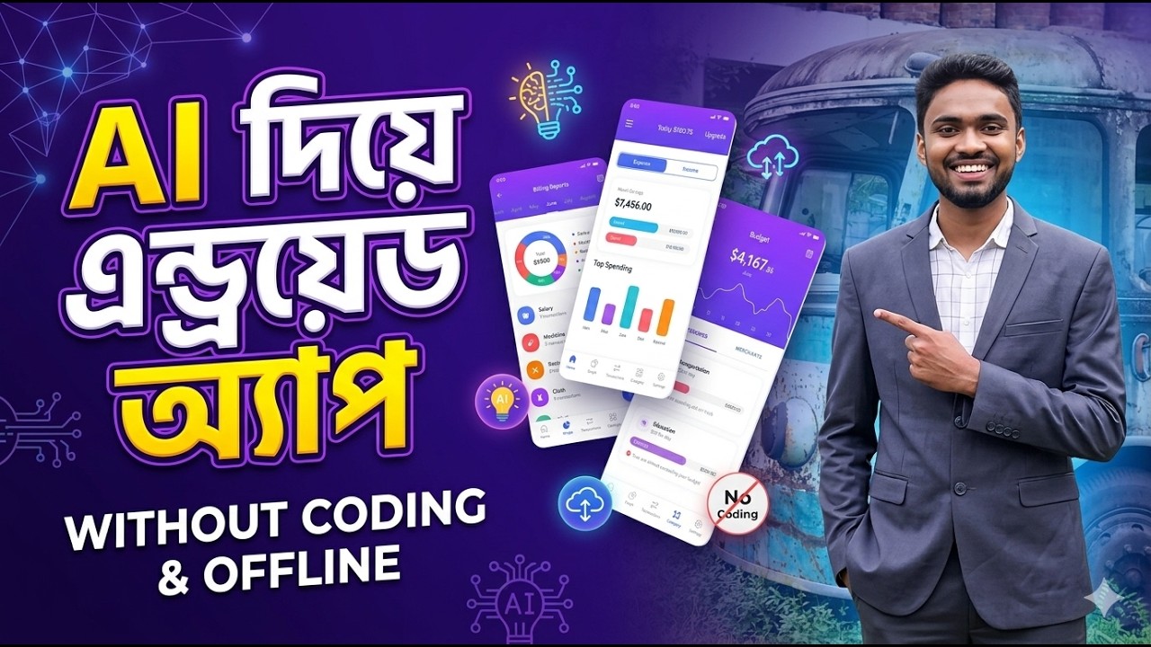 AI দিয়ে এন্ড্রয়েড অ্যাপ | No Code Required
