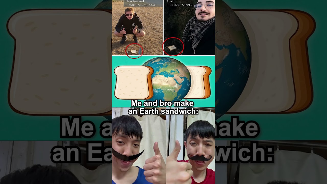 An Earth sandwich is done now #shorts