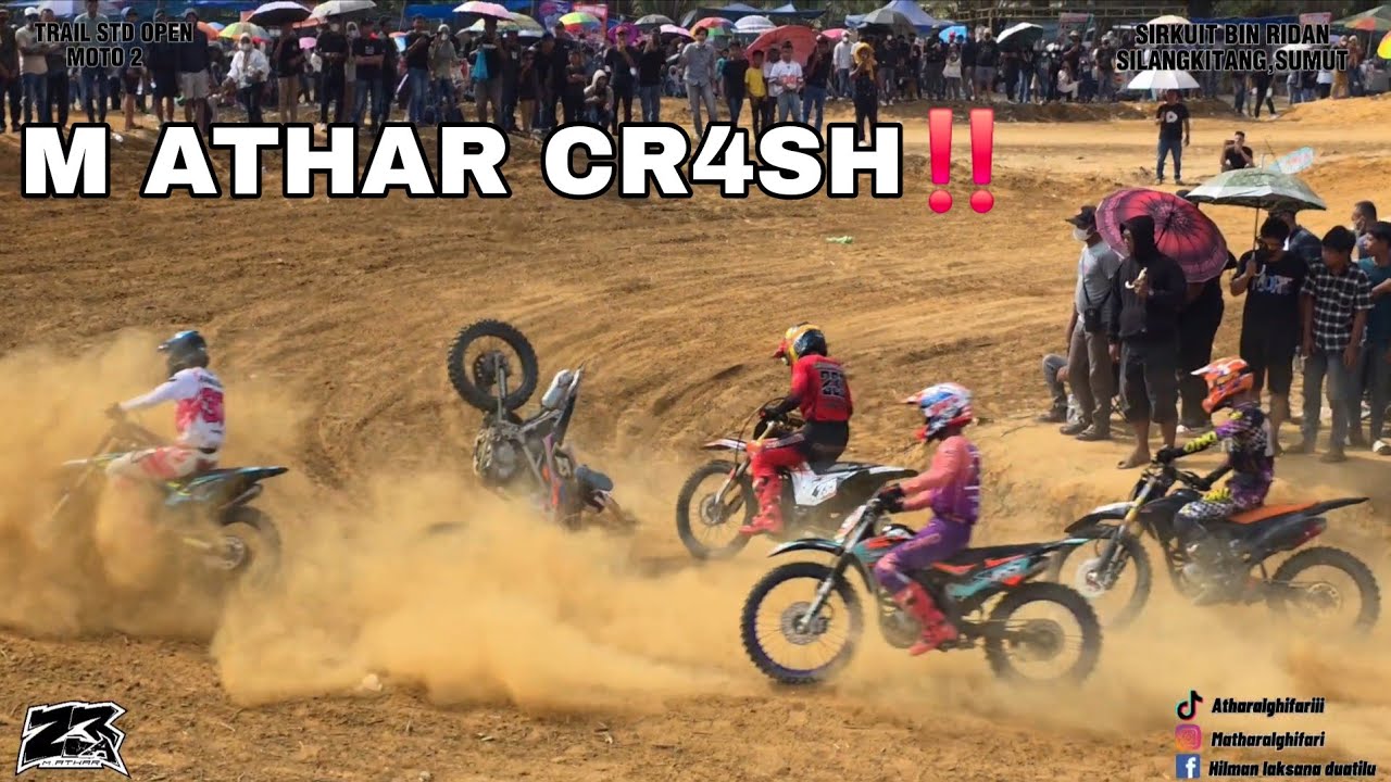 M ATHAR CR4SH DI MOTO 2 TRAIL STD OPEN‼️PEEJUANGAN BESAR UNTUK DAPAT POINT‼️