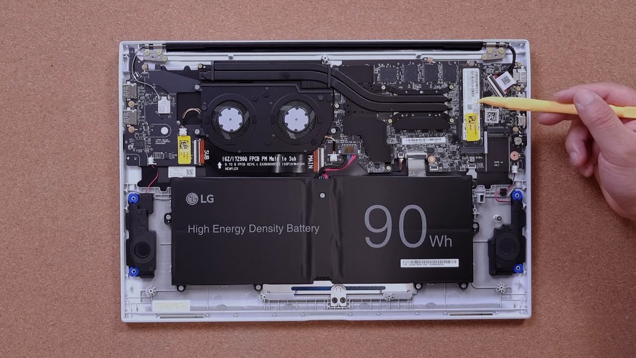 2022 LG 그램17 하판 분해 & SSD 업그레이드