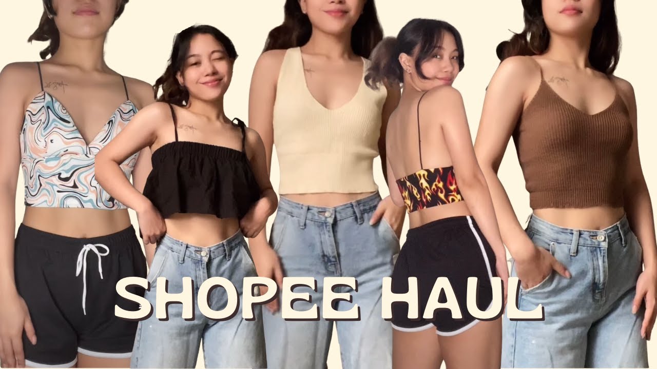 SHOPEE 11.11 CHRISTMAS SALE TRY-ON HAUL (playsuits, neutral tops, cargo pants) 🤎