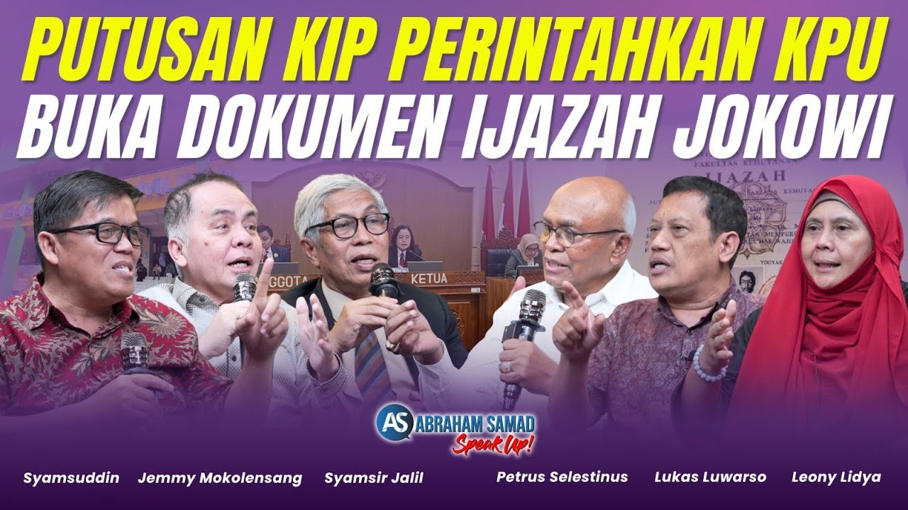 Titik Terang Kasus Ijazah Jokowi. KIP Perintahkan KPU Buka Dokumen Ijazah Jokowi | #SPEAKUP