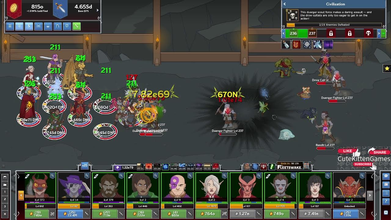 Long Rain Fireplace Sounds Relaxing Sleep Icewind Dale Idle Champions Longplay #IdleChampions #ASMR