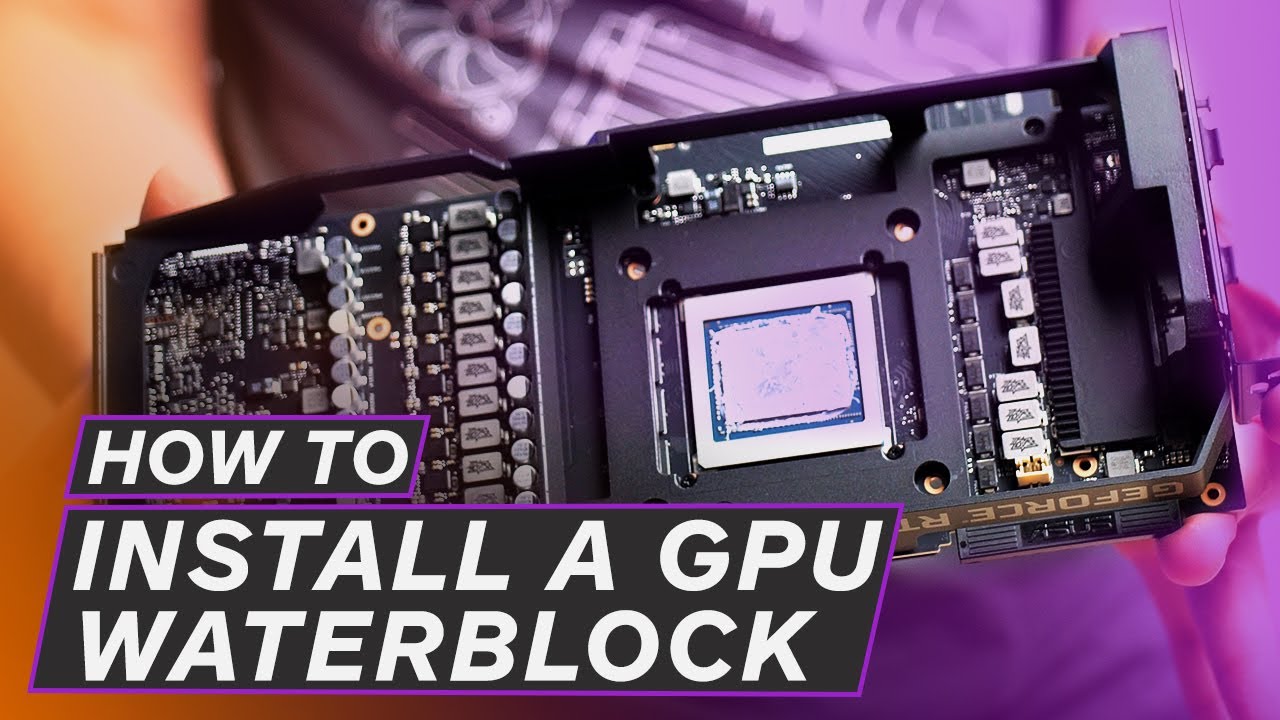 How to INSTALL an RTX Graphics Card Water Block - ASUS Strix RTX 2080 GPU