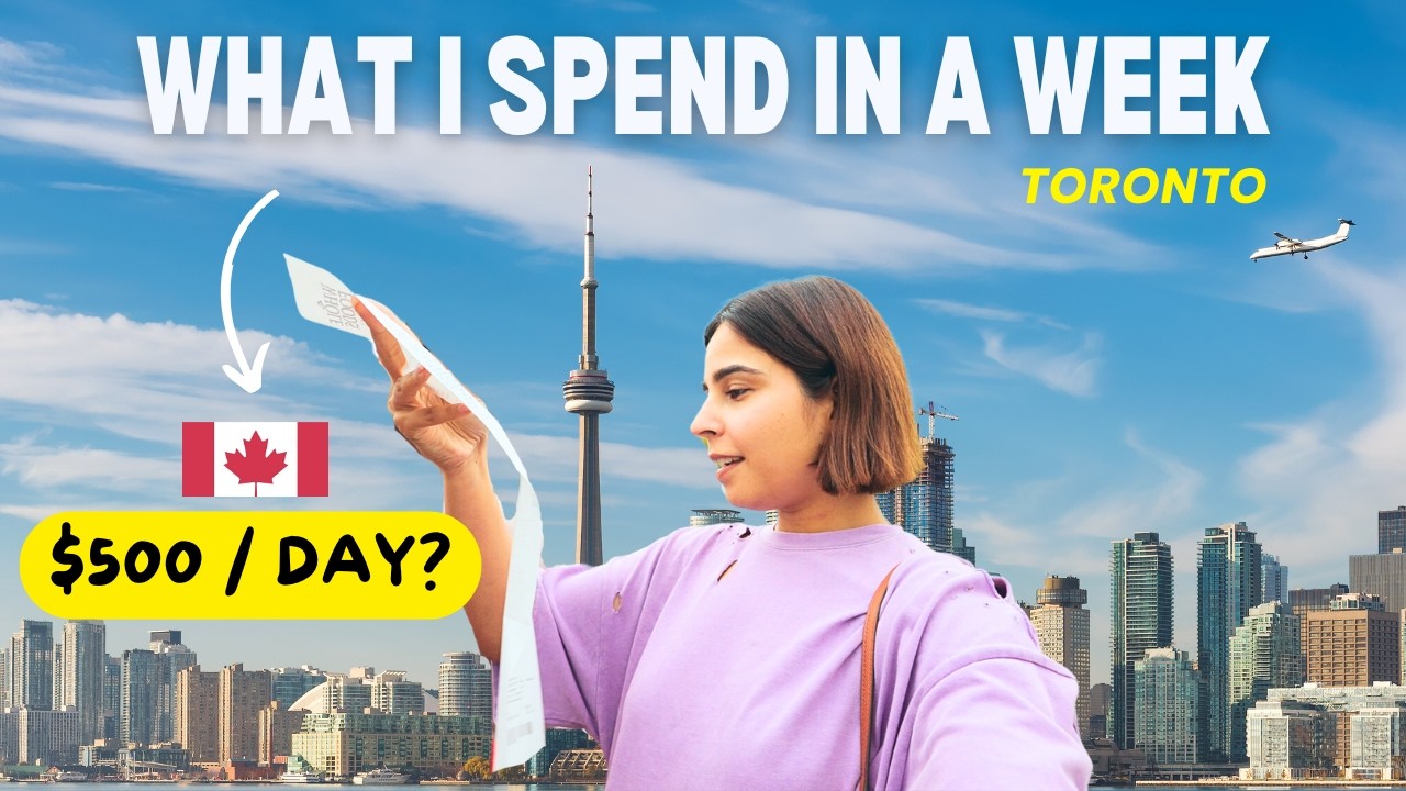 What I Spend In A Week Living In TORONTO (GTA) *realistic* | CANADA