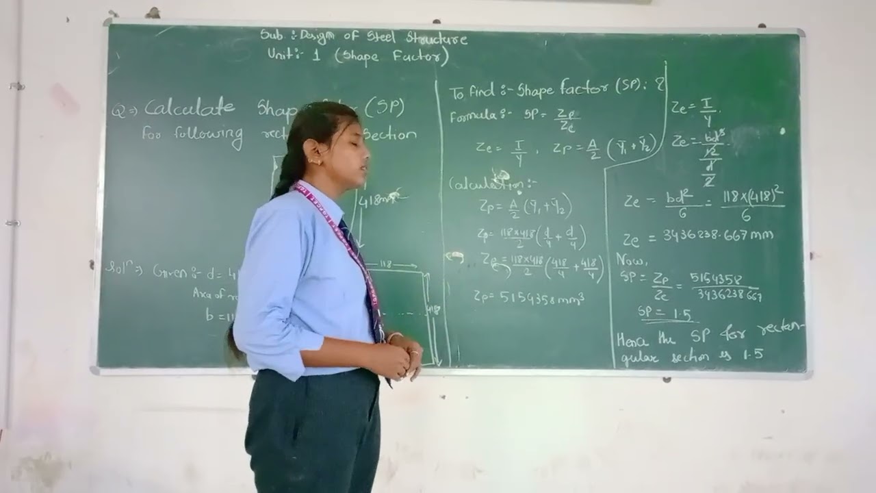 Shape Factor of Beams | Design of Steel Structures | IS 800:2007 Explained by Triveni Bhajankar