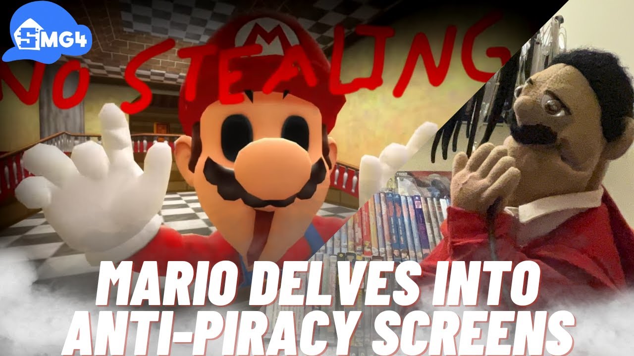SMG4: Марио разбирается в антипиратских скриншотах Nintendo (реакция Puppet)