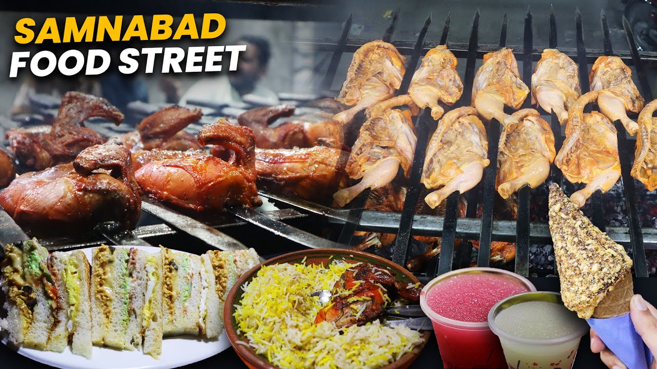 Samanabad Food Street 2022 | Al-Khair Khadda Sajji and Chulu Roast | Chicken tikka Cheese Sandwich