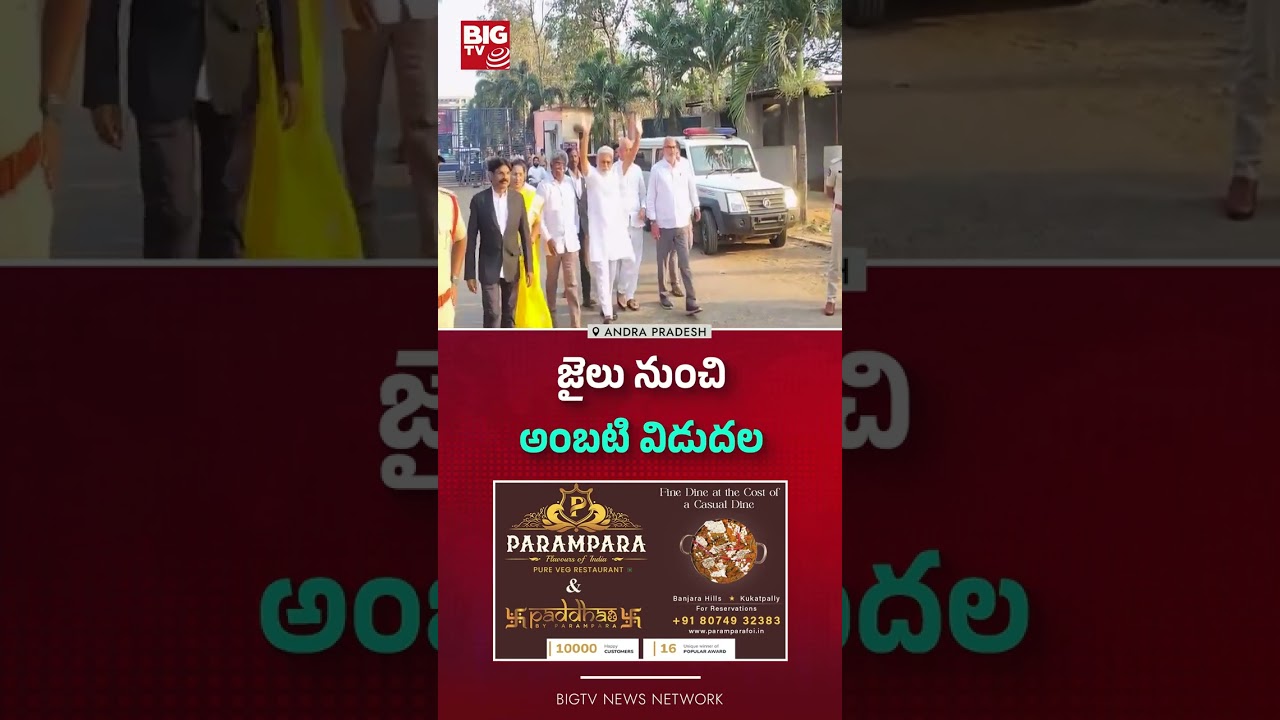 Ambati Rambabu Released From Rajahmundry Central Jail | అంబటి విడుదల BIG TV