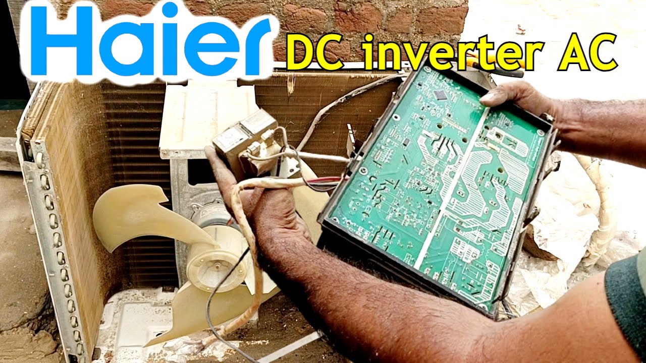How To Open Outdoor Circuit PCB Board Haier Inverter AC Full Guide Complete 4K Video