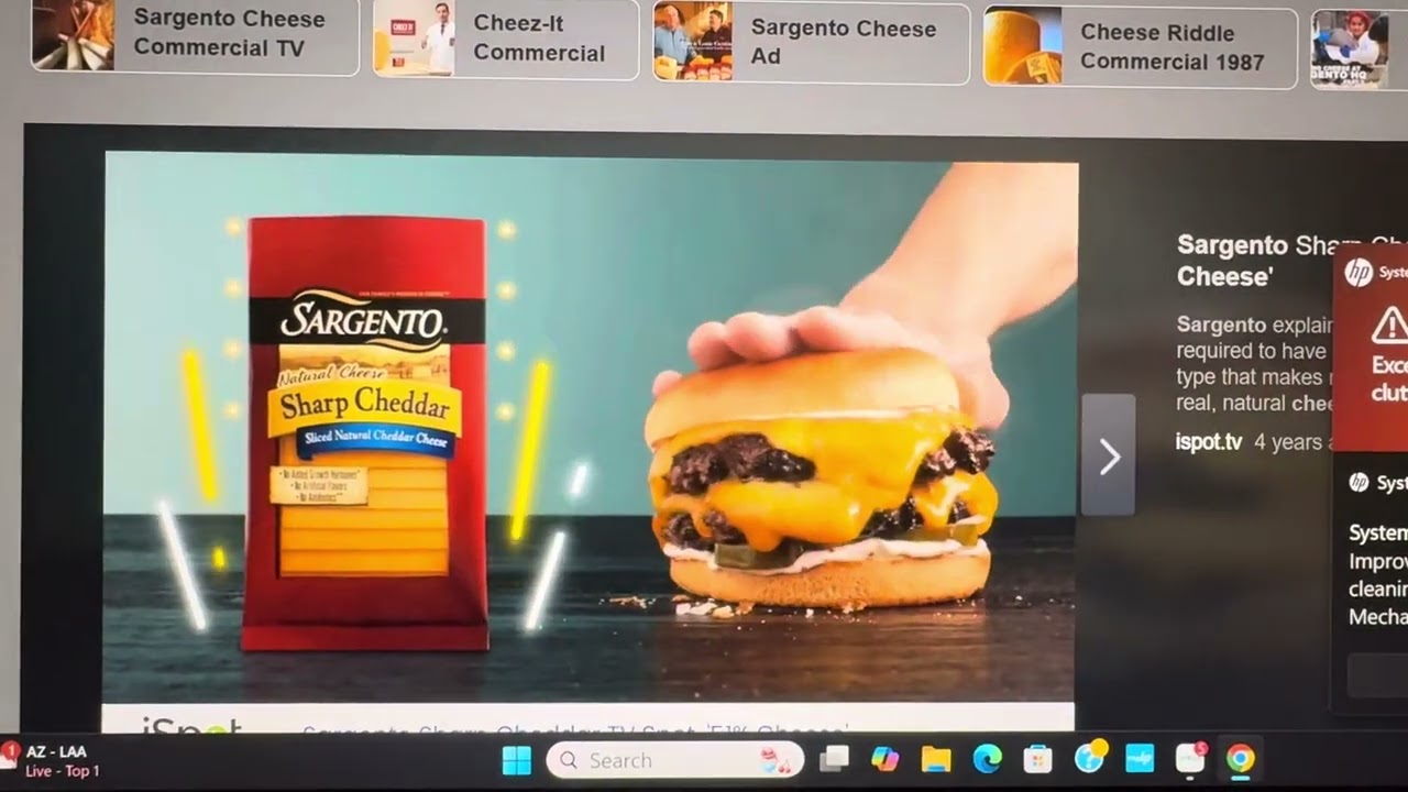 Sargento 51% Cheese Commercial (Sharp Cheddar)🧀