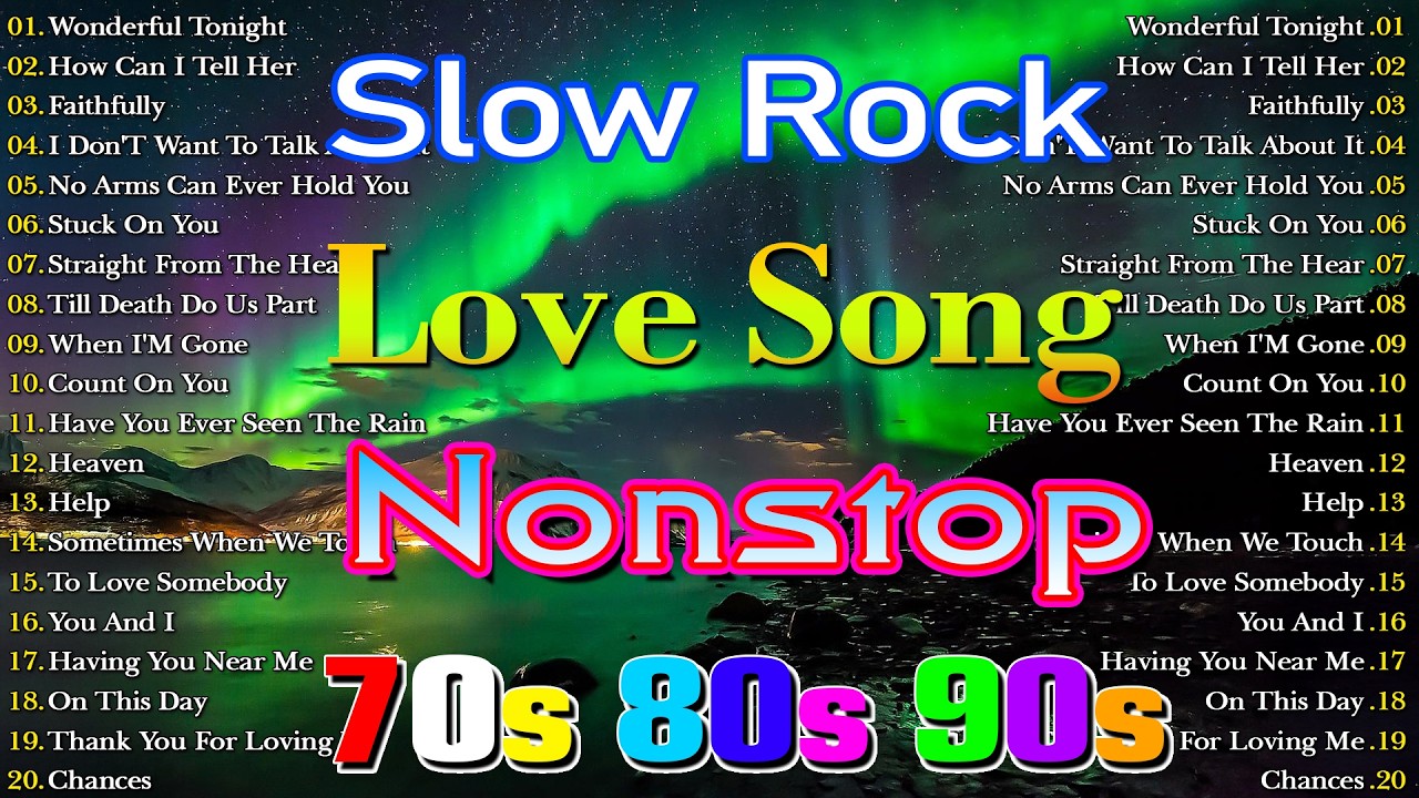 Slow Rock Love Song Nonstop 🎷 SLOW ROCK MEDLEY 🎧 Rock Ballads 70S 80S 90S 🔊 Nonstop Pinoy Medley